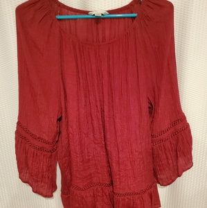 Counterparts maroon tunic